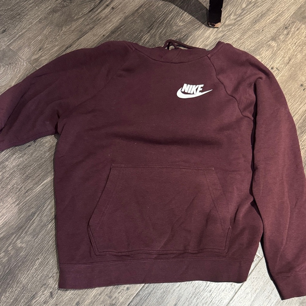 Nike  Maroon Crewneck Sweater